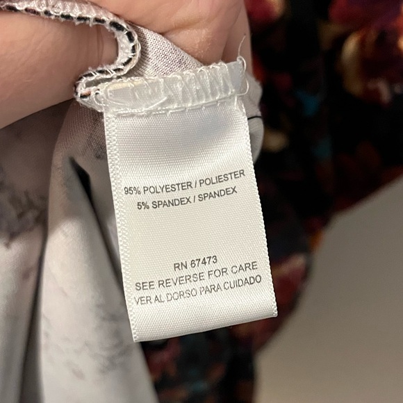 Cottagecore Boho Multicolor Floral Midi Scuba Dress by Gabbye Skye - Size 20 - Picture 6 of 6